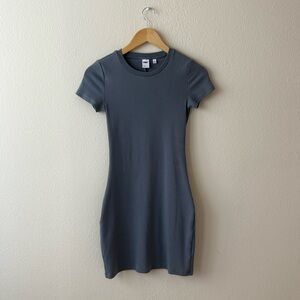 Aritzia TNA Slate Blue T-Shirt dress